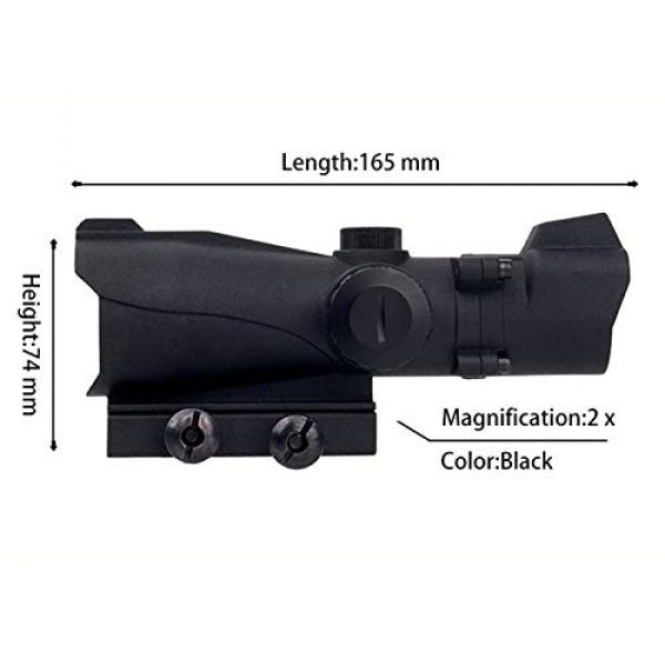 Fashion Sport Rifle Scope 5 Fashion Sport Tactical Optical 2x42 Dot Sight Hunting air Gun red/Green dot Sight Magnification Scope for Airsoft Hunting