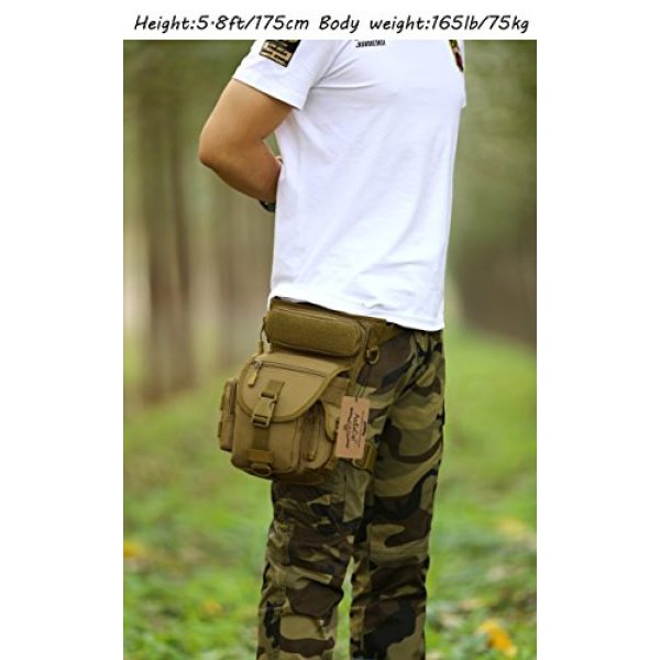ArcEnCiel Tactical Backpack 7 ArcEnCiel Leg Bag Tactical Military Drop Waist Thigh Hip Fanny Pack Tool Gear Pouch