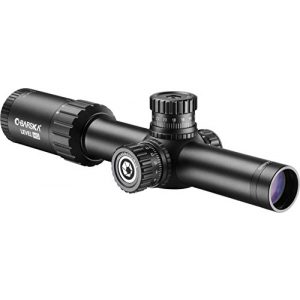 BARSKA Rifle Scope 1 BARSKA AC13026 Level HD 1-6x24 FFP Rifle Scope Illuminated HRS MOA Reticle