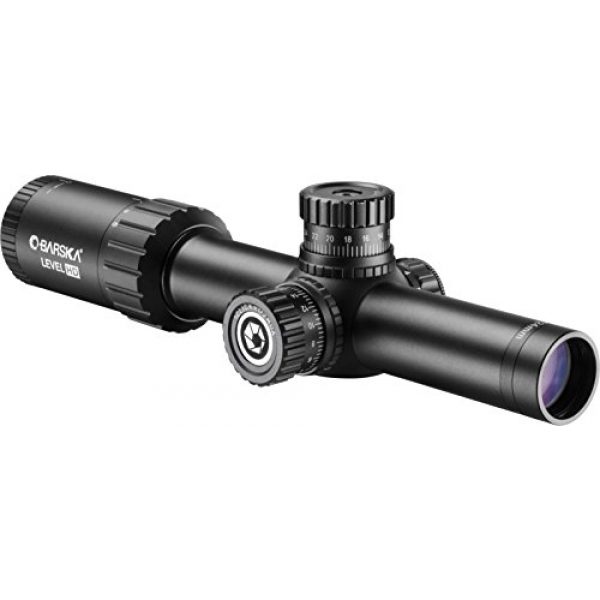 BARSKA Rifle Scope 1 BARSKA AC13026 Level HD 1-6x24 FFP Rifle Scope Illuminated HRS MOA Reticle