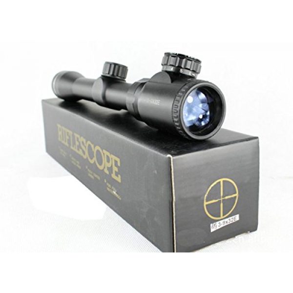 Coldstar Rifle Scope 3 Coldstar 3-9x32E Red Green Illumination Tactical Rifle Scope Hunting Air Rifle Monocular Telescope
