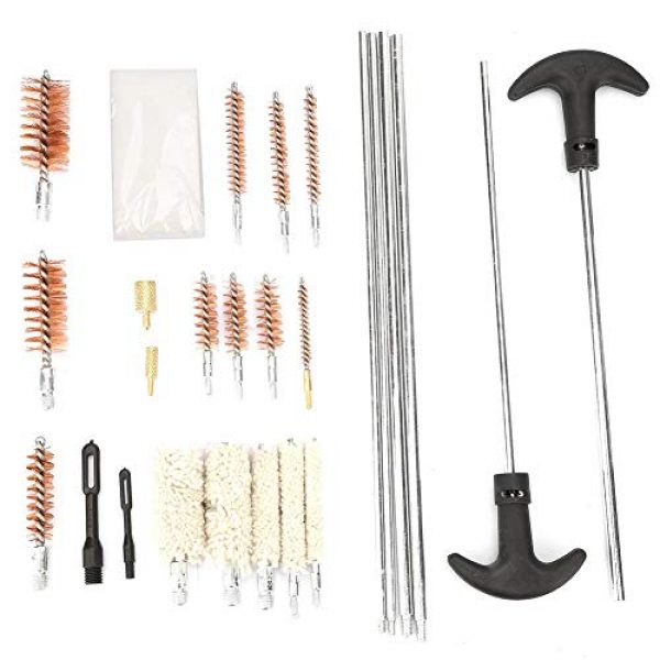 Vikye Rifle Cleaning Kit 4 Rifle Cleaning Kit, 103 Pcs Universal Gun Cleaning Tools Kit, Rifle Pistol Handgun Shotgun Firearm Cleaner Tool Made of Wire Brush and Cotton