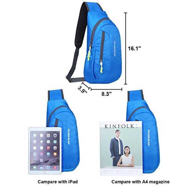 Peicees Tactical Backpack 3 Peicees Sling Backpack Shoulder Chest Crossbody Bag Purse Lightweight Waterproof Daypack for Men Women