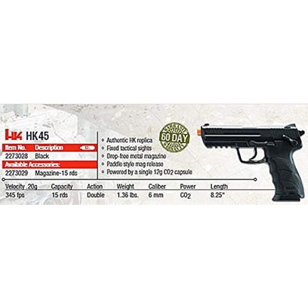 Elite Force Airsoft Pistol 5 HK Heckler & Koch HK45 CO2 Powered 6mm BB Pistol Airsoft Gun
