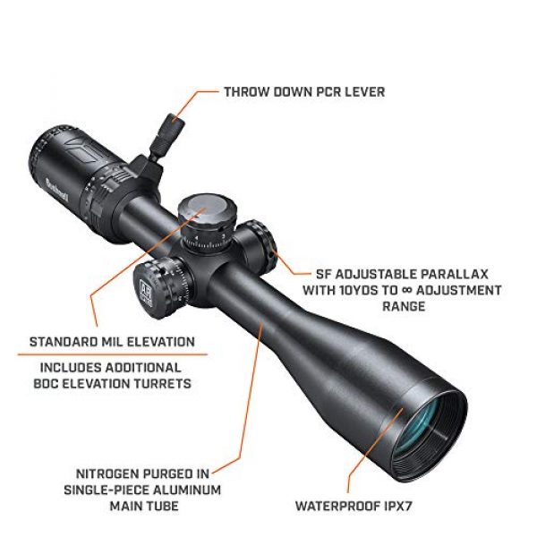 Bushnell Rifle Scope 2 Bushnell 4.5-18x40mm AR Optics, Black_AR741840E