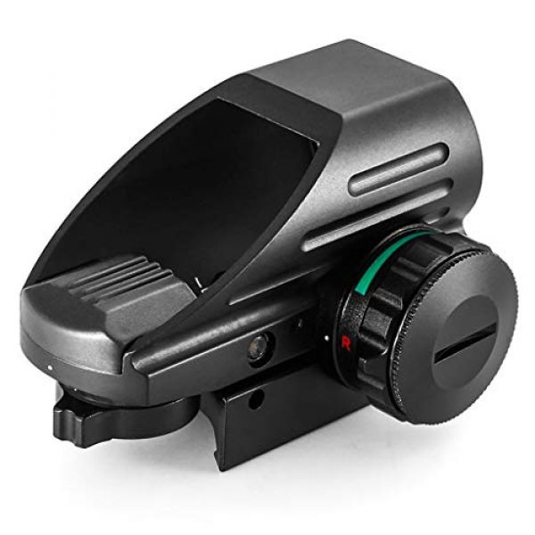 AJDGL Rifle Scope 7 AJDGL 1x22x33mm Tactical Red Dot Sight- Optical Holographic Scope with 4 Reticles Patterns Adjustable Brightness for Shooting Hunting