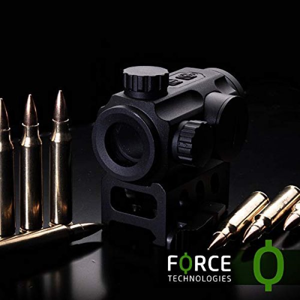 NANA Rifle Scope 6 Force Technologies Red Dot Sight RDS-21, 4 MOA, Matte Black, with QD-Mount for Weaver/Picatinny
