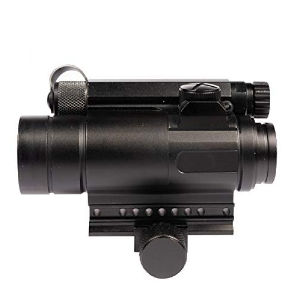 Bbrand Rifle Scope 4 Bbrand M4 1x30mm Red Green Dot Sight Side Mount Reflex Sight Micro Brightness Adjustable Red Green Dot Sight Rifle Scope, 4-5 MOA Dot Size with Len Covers
