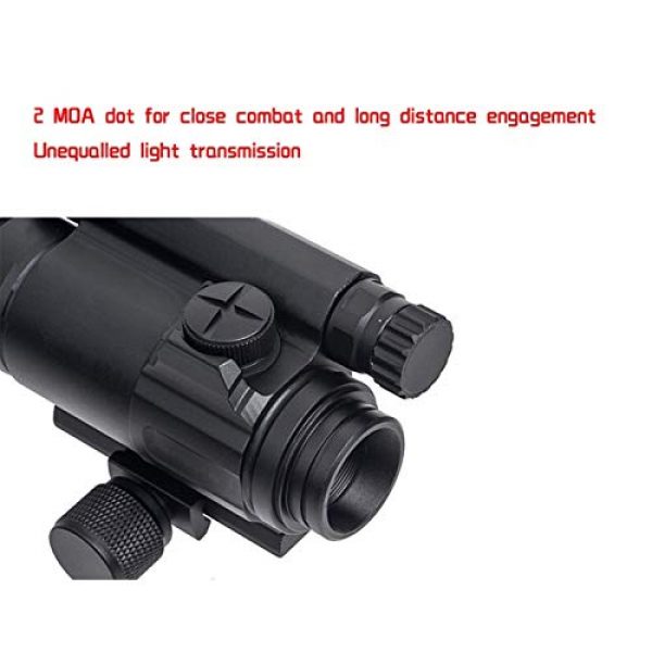 Fashion Sport Rifle Scope 2 Fashion Sport Tactical M4 1x32 Sight red/Green dot Sight Scope 2 MOA for Rifle air Guns Shooting Hunting with Raise Mount Base