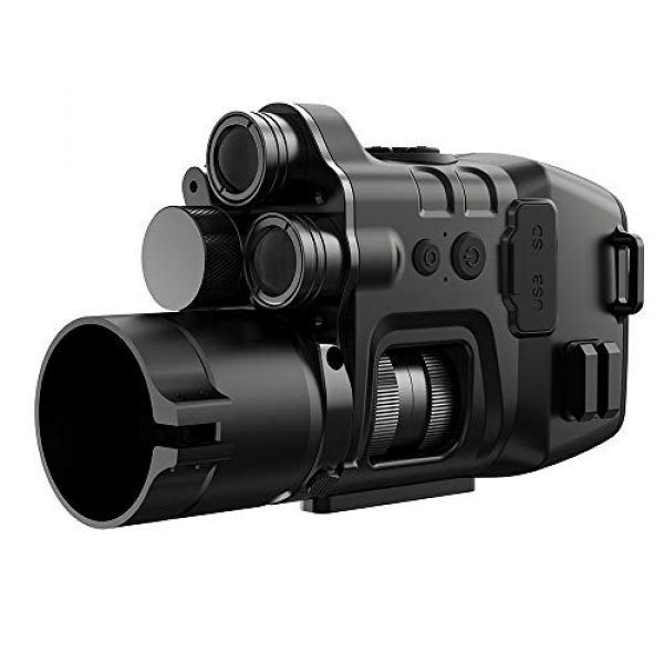 DYCOME Rifle Scope 6 Night Vision Rifle Scope, Digital Goggles Monocular for Nightfall Total Darkness Night Vision Caucus Riflescope for Outdoor Hunting, Save Videos, with Bracket