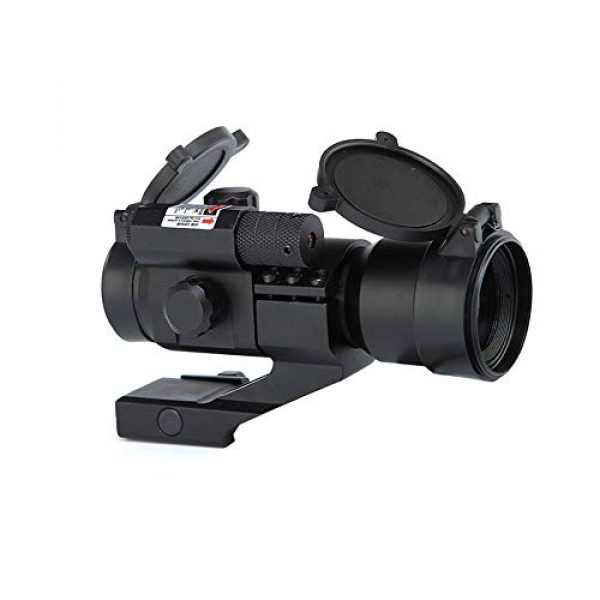 DJym Rifle Scope 3 DJym HD Blue Film Without Magnification, Inner Red Dot Sight with Red Professional Shockproof Waterproof Anti-Fog Sight