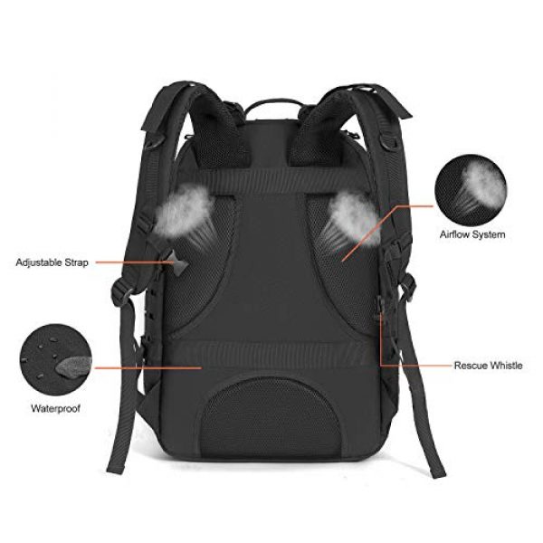 MOSISO Tactical Backpack 4 MOSISO Tactical Backpack, 3 Day Molle Rucksack Hiking Daypack Men Shoulder Bag