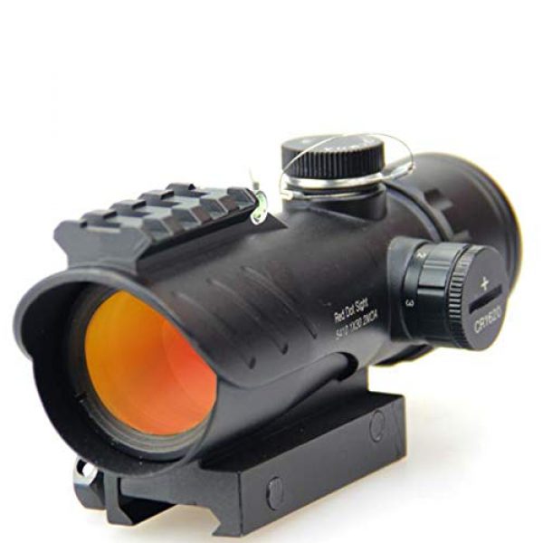 DJym Rifle Scope 4 DJym Red Dot Sight with Air Level, Parallax Free Unlimited Eye Relief Usefriendly for Close Range Hunting and Shooting
