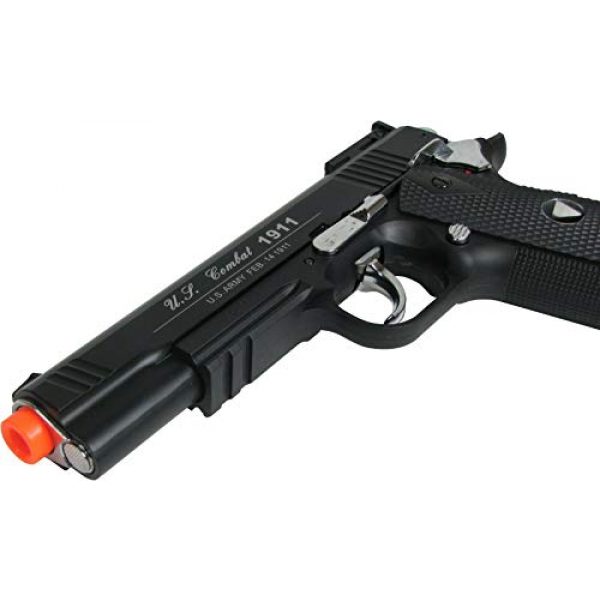 WinGun Airsoft Pistol 5 WinGun Special Combat Pistol 1911 CO2 Blowback Airsoft Gun Black with Black Grip