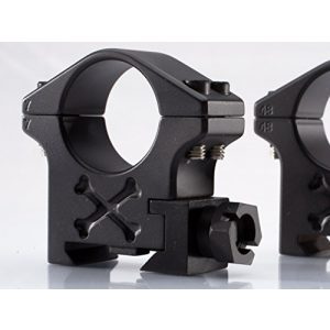 Talley Rifle Scope Ring 1 34mm Tactical Ring (Black Armor) (Extra High)