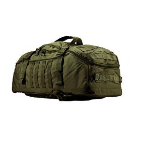World Famous Sports Tactical Backpack 1 World Famous Sports 45 Liter Tactical Duffel Bag, OD Green, 21"x14"x12" (TB-621-OD)
