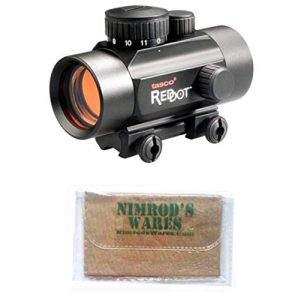 Nimrod's Wares Rifle Scope 1 Nimrod's Wares Tasco ProPoint Ruger 10/22 Red Dot Sight 1x30mm 5 MOA Bundle with Microfiber Cloth
