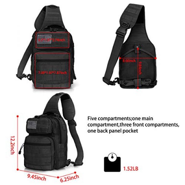 G4Free Tactical Backpack 3 G4Free Tactical Sling Bag Backpack Military Rover Shoulder Sling Pack Molle EDC Small Crossbody Chest Pack