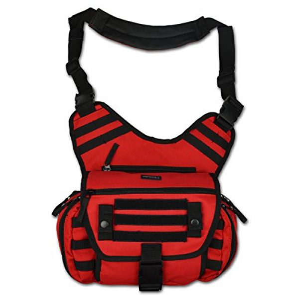 Lightning X Products Tactical Backpack 1 Lightning X Tactical Medic EMS/EMT Messenger Shooter Hiking Shoulder Sling Pack Gear Bag
