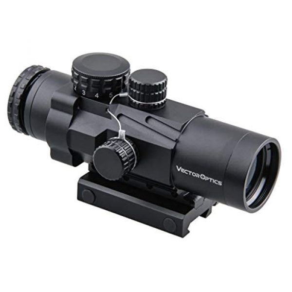 Vector Optics Rifle Scope 6 Vector Optics Calypos 3x32mm, 1/2 MOA, Red Illuminated BDC Reticel, Second Focal Plane (SFP) Compact Tactical Prism Riflescope