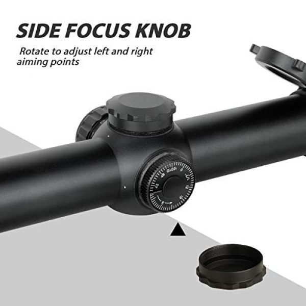 EUTOPETIAN Rifle Scope 5 EUTOPETIAN 1-4x24 Rifle-Scope for Hunting-Illuminated Tactical Scope 1-4x Riflescope