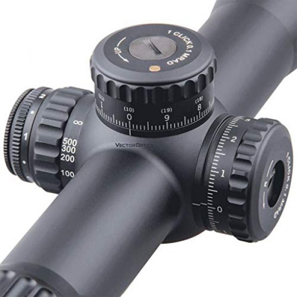 Vector Optics Rifle Scope 3 Vector Optics Continental 5-30x56 First Focal Plane (FFP) Rifle Scope, 34mm Tube, 1/10 MIL Per Click Adjustment, Turret Lock System, Free Picatinny/Weaver Mount Rings, Matte Black