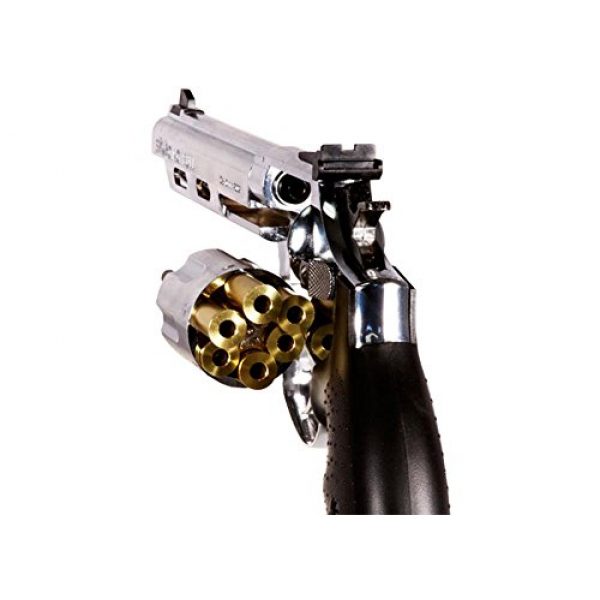 HFC Airsoft Pistol 4 HFC hg-133 6 barrel gas revolver, silver airsoft gun(Airsoft Gun)
