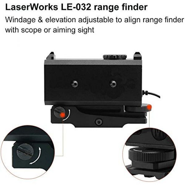 MASALING Rifle Scope 3 MASALING LE-032 Riflescope Mate rangefinder Tactical Rifle Scope Sight Rangefinder 700M Mini Tactical Outdoor Hunting Shooting Rangefinder