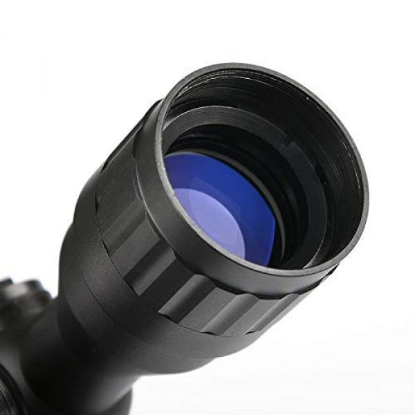 Beileshi Rifle Scope 5 Beileshi 2-6x32 Rifle Scope Red/Green Illuminated Range Finder Reticle and Parallax Adjustment with Sunshade Tube