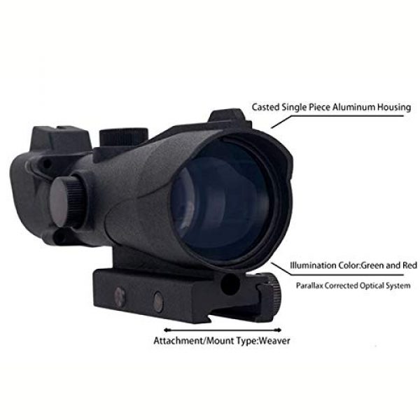 Fashion Sport Rifle Scope 3 Fashion Sport Tactical Optical 2x42 Dot Sight Hunting air Gun red/Green dot Sight Magnification Scope for Airsoft Hunting