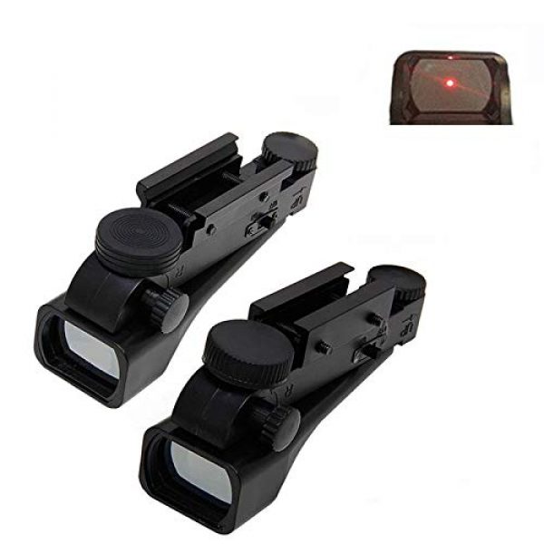 KTAIS Rifle Scope 3 KTAIS 10mm / 20mm Reflection Red Dot Line of Sight Length 42mm / 1.65in Red Dot Plastic Black Red Dot Sight Hunting Accessories (Color : 20mm)