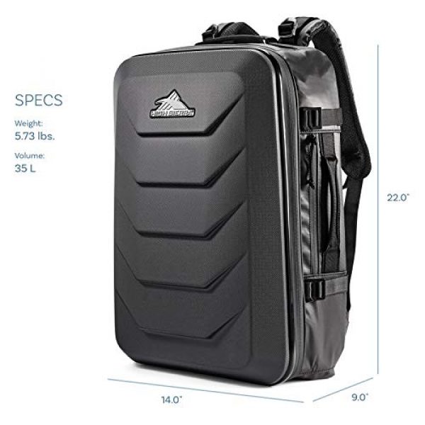 High Sierra Tactical Backpack 2 High Sierra OTC 35L Carry-on Weekender Suitcase Luggage - Ideal for Travel and Laptop Backpack