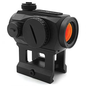 AYIN Rifle Scope 1 AYIN Sights FireEye 1x22 Tactical/Hunting Red Dot with 1 Inch Riser, Low Profile Mount & Scope Cover