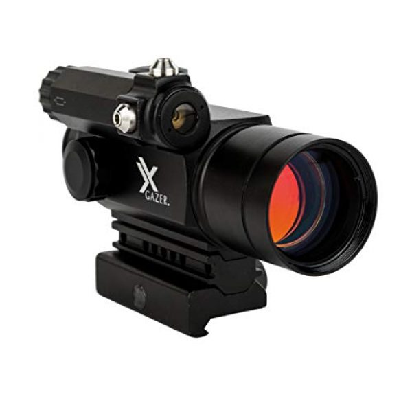 Xgazer Optics Rifle Scope 2 Xgazer Optics Point View Red Dot Sight with Laser " 2 MOA Dot Laser Sight " Fully Multy-Coated Lens " Shockproof, Fog Proof, and Waterproof