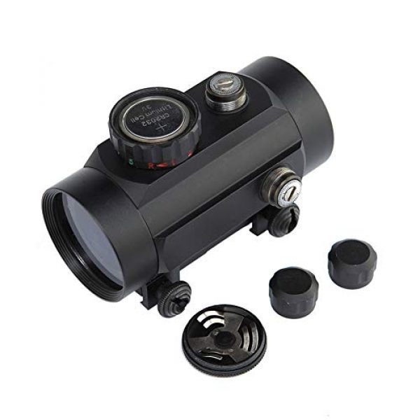 DJym Rifle Scope 4 DJym Tactical 1x40mm Red Dot Sight for Rifle Carbine Shootgun Gun Hunting Outdoor Sports