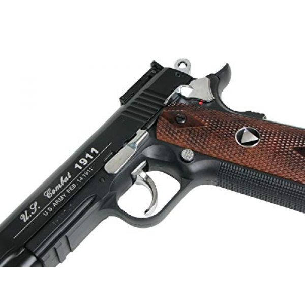 WinGun Airsoft Pistol 5 WG Special Combat Pistol 1911 CO2 Blowback Airsoft Pistol Black with Brown Grip