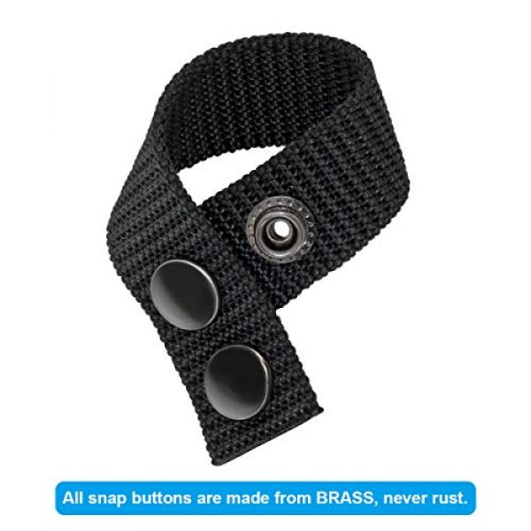 NEXT-STATION Tactical Belt 3 Next-Station Duty Belt Keeper with Double Brass Snaps Police Military Equipment Accessories