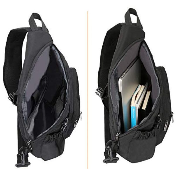 Vanlison Tactical Backpack 3 Vanlison Sling Backpacks, Sling Chest Bags Shoulder Crossbody Bags for Men Women Outdoor Travel Walking Dog Running