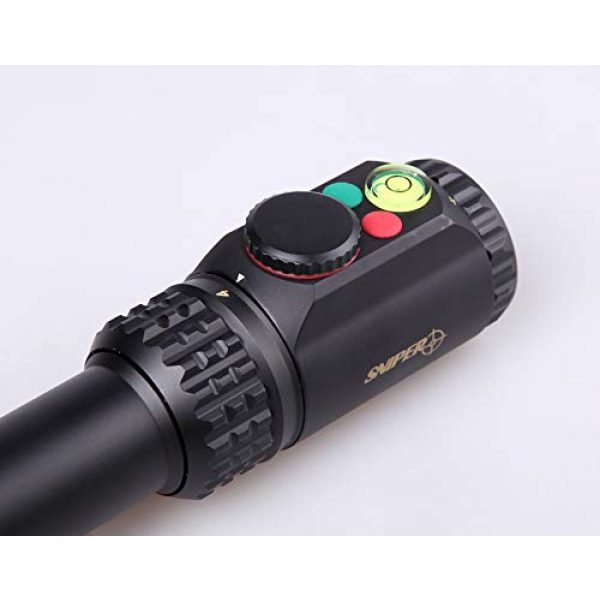 Sniper Rifle Scope 5 WKP4-16X50SAL Hunting Scopes Side Parallax Adjustment Glass Etched Reticle RG Illuminated with Bubble Level