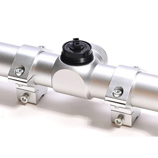 Hammers Rifle Scope 2 Hammers Stainless Silver Rifle Scope 3-9x32 for 10/22 597SS Model 60 795 22 Auto with Matching 3/8 Dovetail Scope Rings