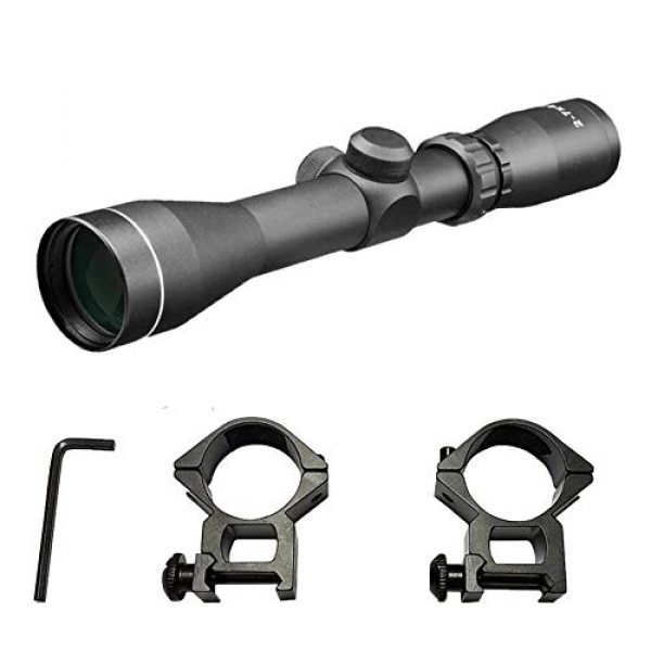 Persei Rifle Scope 1 Persei 2-7x42 Long Eye Relief Scope Rangefinder Reticle 30mm Tube Diameter Fits Mosin Nagant 1891/30 M39 with Mount Rings