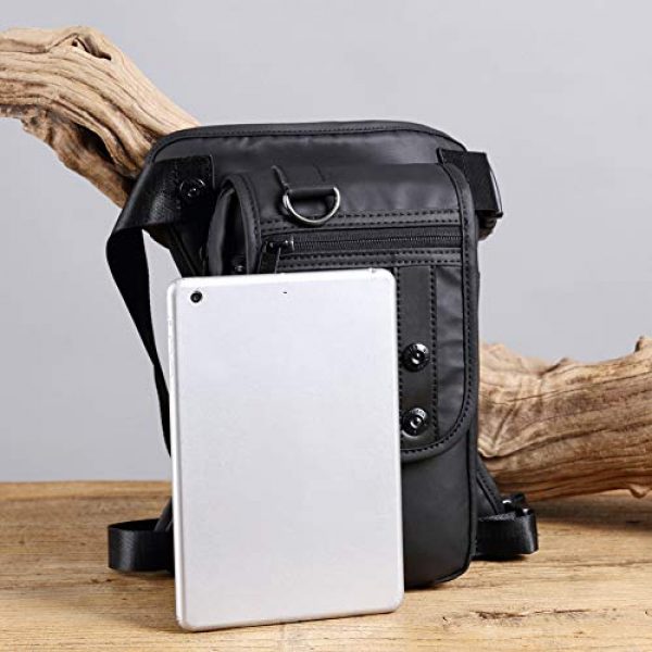 Lumpna Tactical Backpack 6 Mens Thigh Bag, Waterproof Oxford Drop Leg Bag, Mens Military Tactical Retro Sports Racing Durable Outdoor Waist Bag, Messenger Shoulder Bags for Outdoor Bike Cycling Hiking