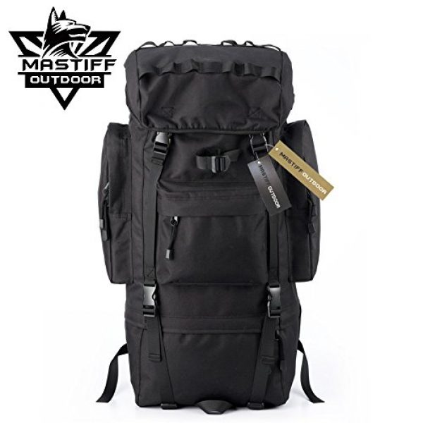 Mastiff Outdoor Tactical Backpack 7 Mastiff Outdoor Adventure Rucksack MOLLE Hiking Camping Gear Travel Survival Functional Backpack