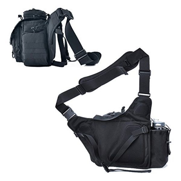 SHANGRI-LA Tactical Backpack 4 SHANGRI-LA Multi-functional Tactical Messenger Bag Camera Molle Assault Gear Sling Pack