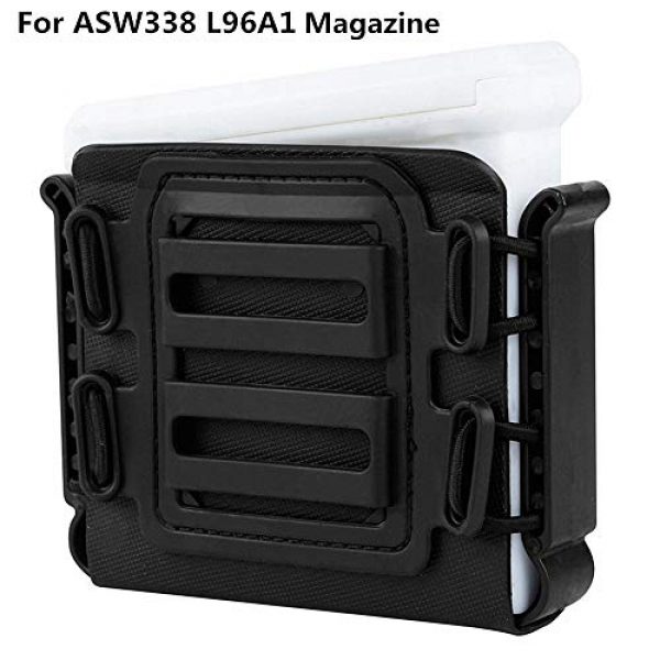 FIRECLUB Tactical Pouch 3 FIRECLUB Tactical Magazine Pouches Soft Shell Mag Carrier Holster with Molle and Belt Clip for ASW338 L96A1 Ares Mags Magazine