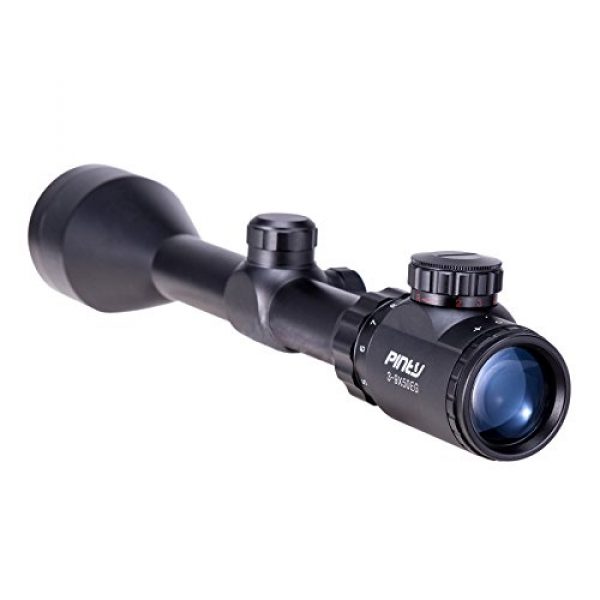Pinty Rifle Scope 3 Pinty 3-9x50 Red Green Rangefinder Illuminated Optics Sight Scope Hunting Rifle Scope