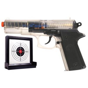 Colt Airsoft Pistol 1 Soft Air Colt Double Eagle Spring Powered Airsoft Pistol with Target (Clear)