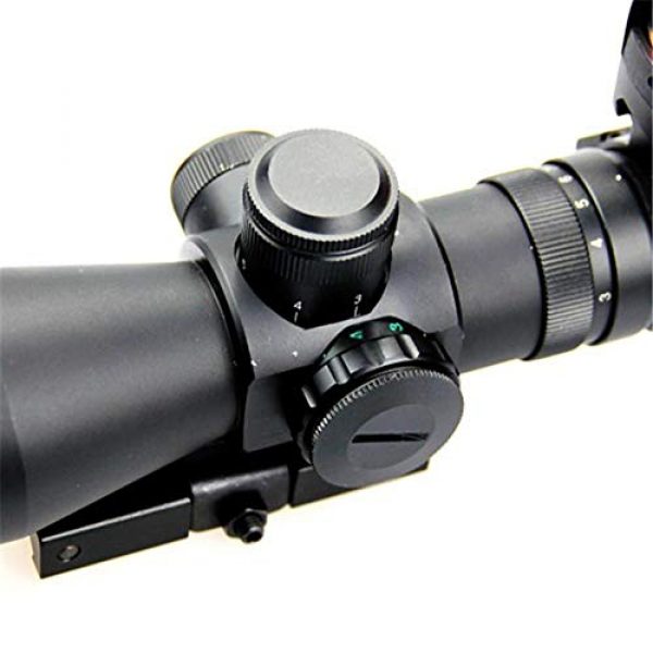DJym Rifle Scope 7 DJym 3-9X42E and HD107R Combined Sights, Rifle Scope Waterproof, Shockproof and Anti-Fog