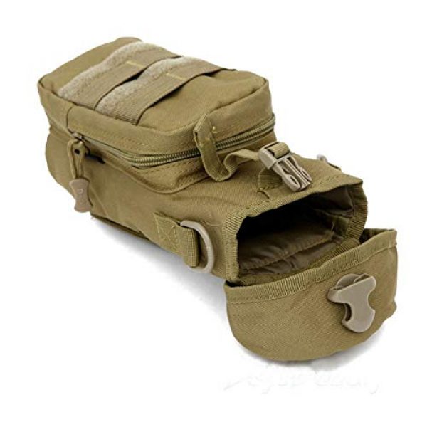 FIRECLUB Tactical Pouch 5 FIRECLUB Tactical Outdoors Sports Multifunction Military Water Bottle Pouch Holder Tactical Kettle Gear Molle Pack Bag