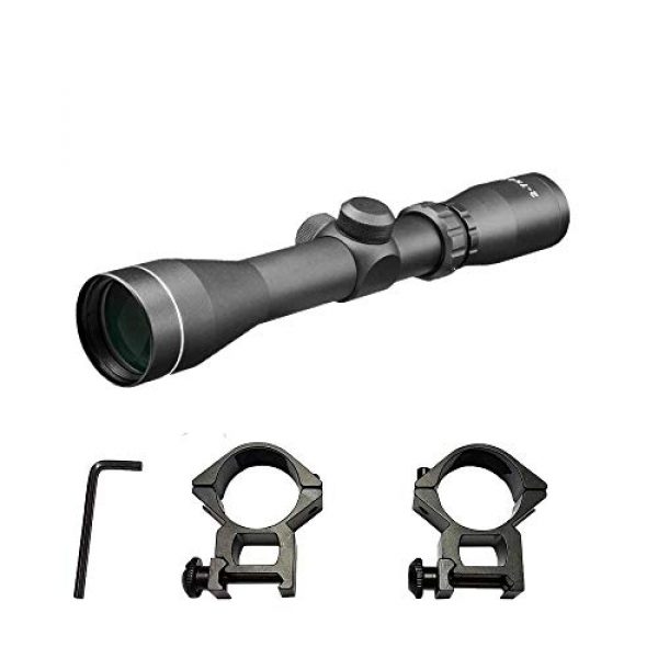 Persei Rifle Scope 4 Persei 2-7x42 Long Eye Relief Scope Rangefinder Reticle 30mm Tube Diameter Fits Mosin Nagant 1891/30 M39 with Mount Rings